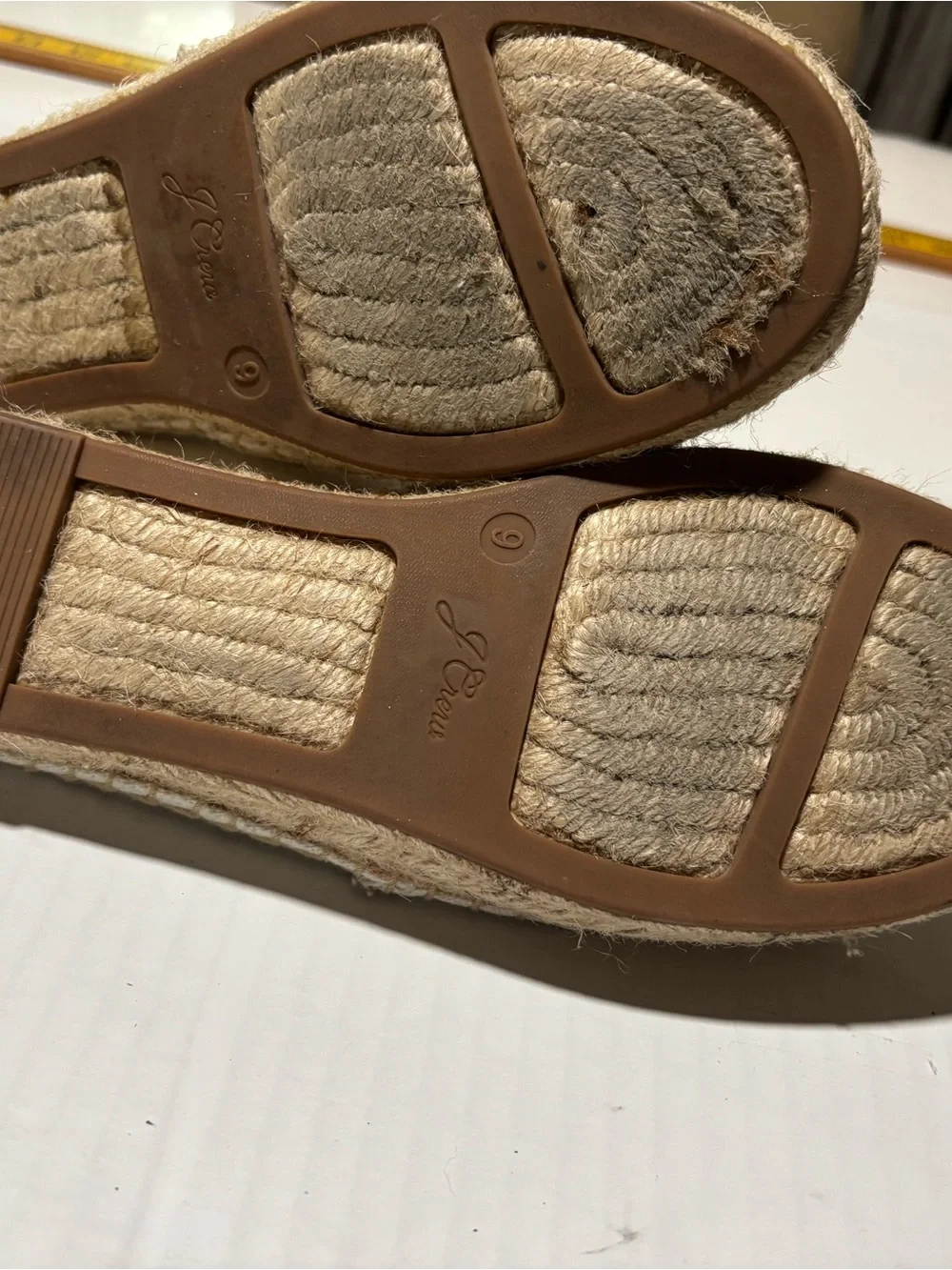 J. Crew White Canvas Espadrille Flats